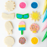 Summer Cookie Decorating Kit – 12 Sugar Cookies with Buttercream & Sprinkles