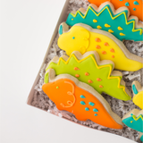 Dinosaur Cookies (24 ct) | Hand-Decorated Cookie Gift Box