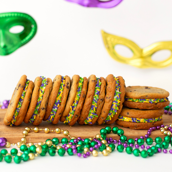 Mardi Gras Sammies - Gourmet Cookie Gift Box Dozen