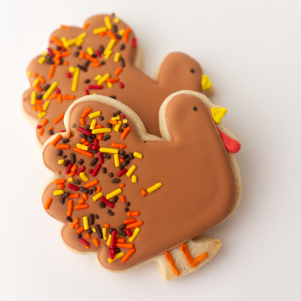 Turkey Sugar Cookies - Gourmet Gift Box Dozen