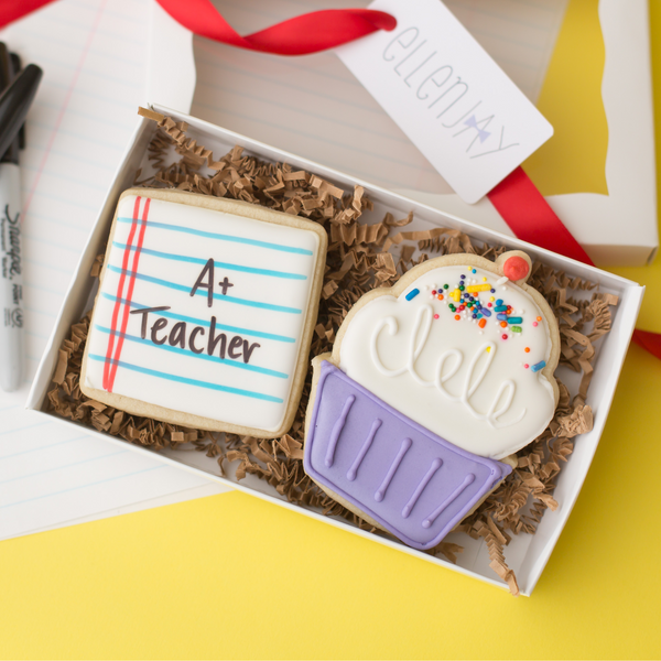 A+ Teacher Sugar Cookie Duo Boxes (Set of 3 Boxes)