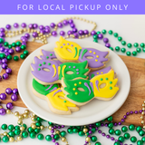 Mardi Gras Sugar Cookie Gift Box Dozen | LOCAL PICKUP