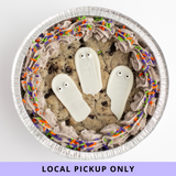 Cookies N Cream Ghost Cookie Cake - PICKUP