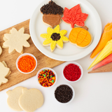 Fall Cookie Decorating Kit – 12 Sugar Cookies with Buttercream & Sprinkles