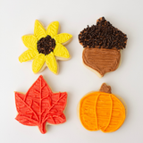 Fall Cookie Decorating Kit – 12 Sugar Cookies with Buttercream & Sprinkles