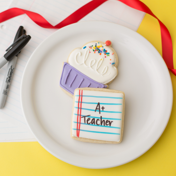 A+ Teacher Sugar Cookie Gift Box 2ct (Set of 3 Boxes)