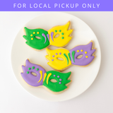 Mardi Gras Sugar Cookie Gift Box Dozen | LOCAL PICKUP