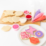 Valentine's Day Cookie Decorating Kit – DIY Dozen with Buttercream + Sprinkles