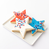 4th of July Sugar Cookies - Patriotic Stars Gift Box