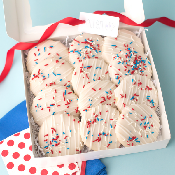 Patriotic Vanilla Teacakes - Gourmet Cookie Gift Box (12ct)