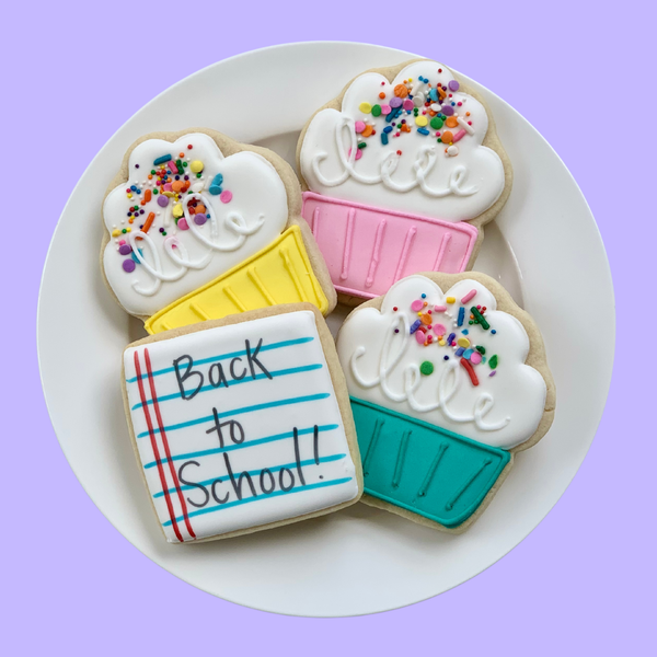 Back to School Sugar Cookie Gift Box | Choose Dozen or Half Dozen
