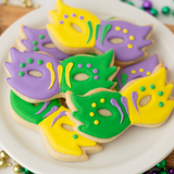 Mardi Gras Sugar Cookie -Gourmet Gift Box Dozen