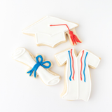 Graduation Cookie Gift Box (12ct) | Hand-Decorated in Your School Colors