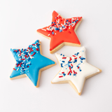 4th of July Sugar Cookies - Patriotic Stars Gift Box