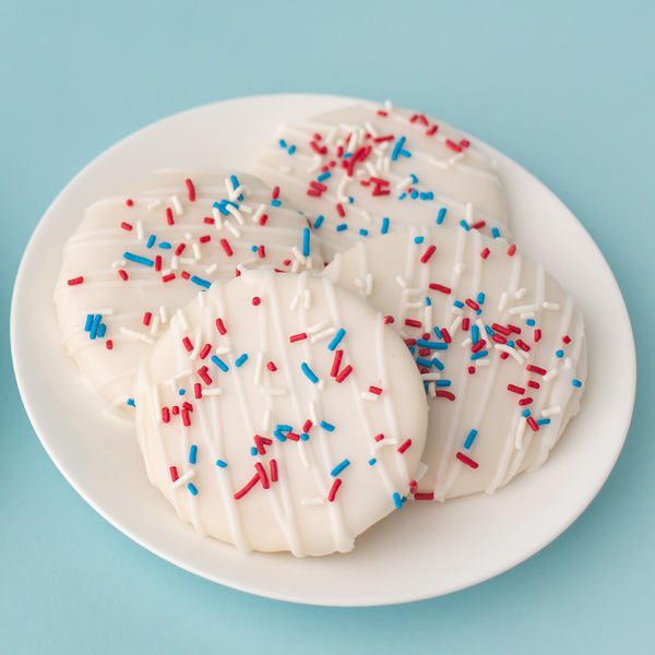 Patriotic Vanilla Teacakes - Gourmet Cookie Gift Box (12ct)