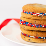 Patriotic Chocolate Chip Sammies - 4th of July Gift Box
