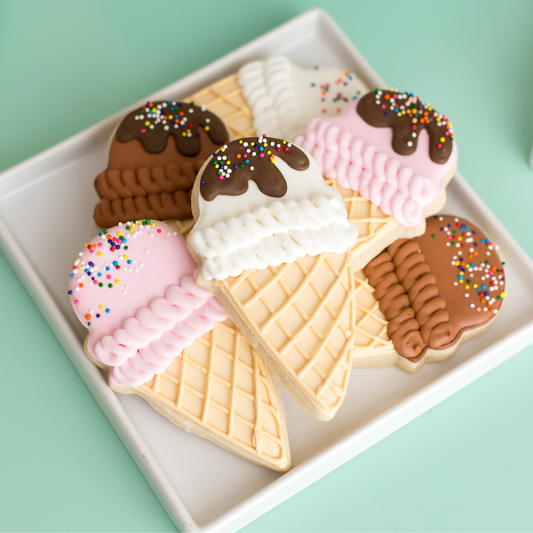 Ice Cream Cookie Collection (24 ct) | Hand-Decorated Cookie Gift Box