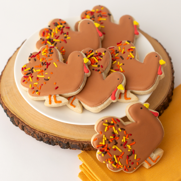 Turkey Sugar Cookies - Gourmet Gift Box Dozen