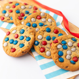 Patriotic Jumbo M&M Cookies – Gourmet Gift Box