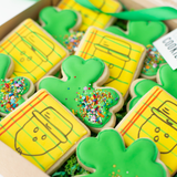 Crichton Leprechaun & Shamrock Sugar Cookies - Gourmet Gift Box