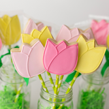 Tulip Cookie Gift Box – Hand-Decorated Spring Cookies