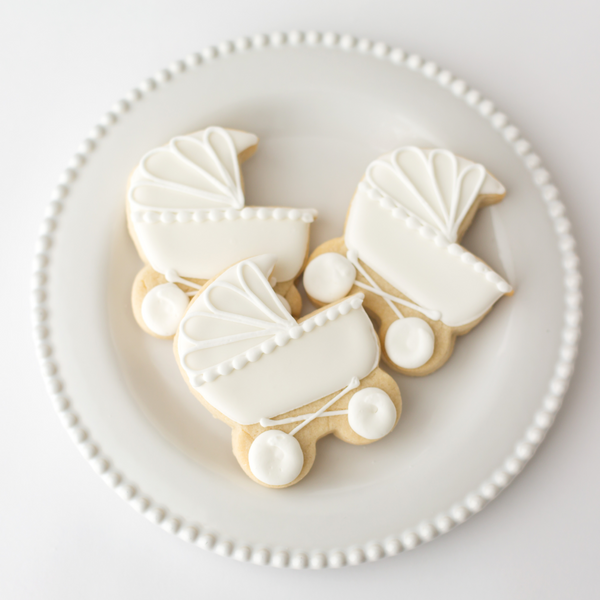 Baby Carriage Sugar Cookie Gift Box (12 ct)