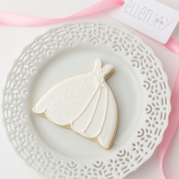 WEDDING DRESS Sugar Cookie Gift Box (12 ct)